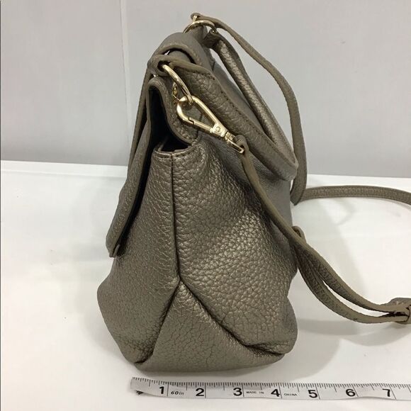 Cavalli Class Metallic Gold Cosmopolitan Satchel Cross Body Bag Removable Strap - Picture 4 of 16